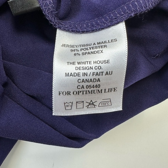 Sympli purple vneck dress Medium three quarter sleeve midi maxi asymmetrical - Picture 9 of 9